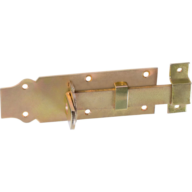 Dveřní zástrčka, žlutě pozinkovaná, 160 mm x 55 mm