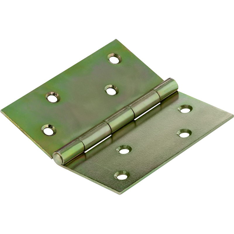 Kloubový závěs, žlutě pozinkovaný, 100 mm x 100 mm