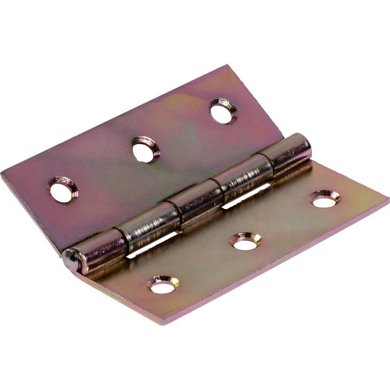 Pološiroký závěs, žlutě pozinkovaný, 60 mm x 46 mm