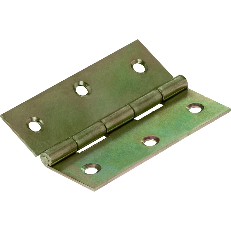 Pološiroký závěs, žlutě pozinkovaný, 75 mm x 51 mm