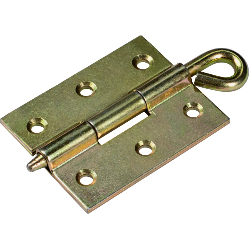 Závěs s volným kolíkem a okem, žlutě pozinkovaný, 70 mm x 55 mm