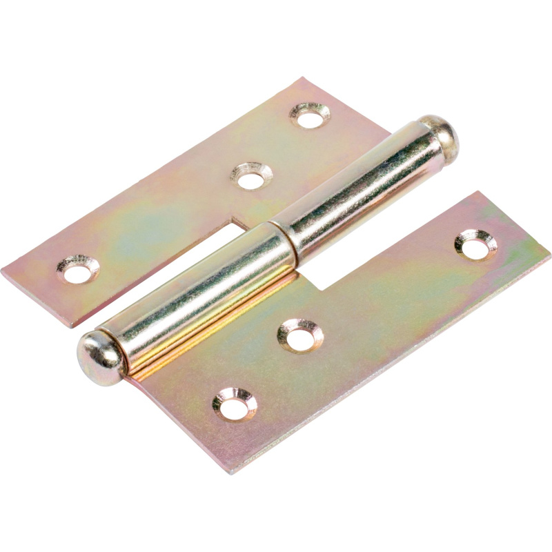 Vysazovací závěs, levý, žlutě pozinkovaný, 80 mm x 65 mm