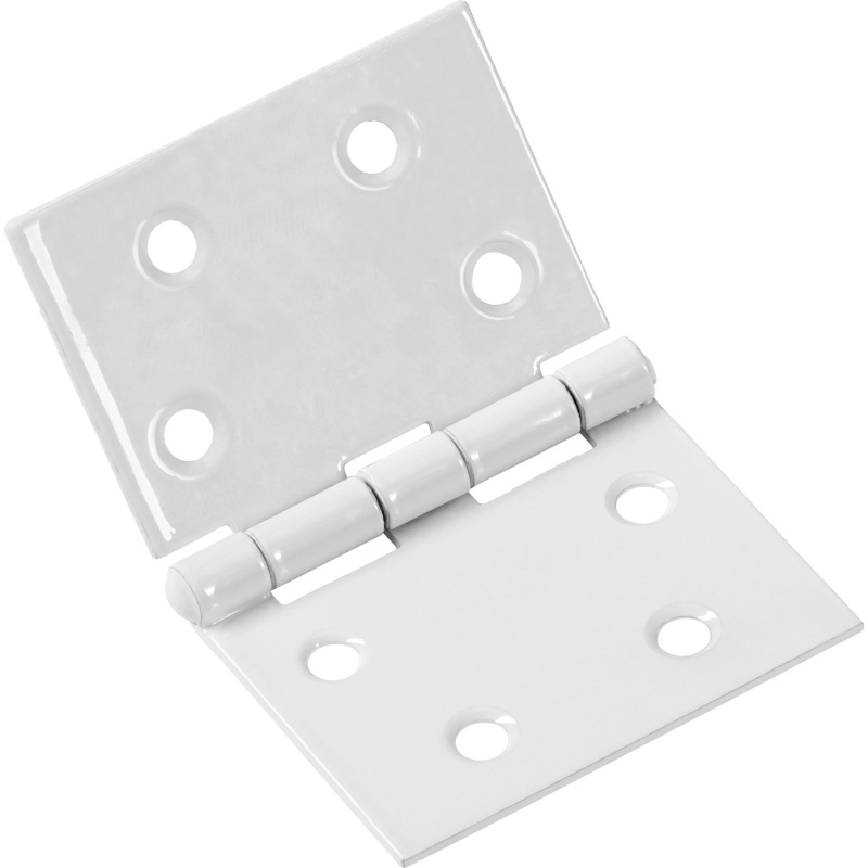 Široký závěs, bílý, práškový nástřik, 76 mm x 50 mm