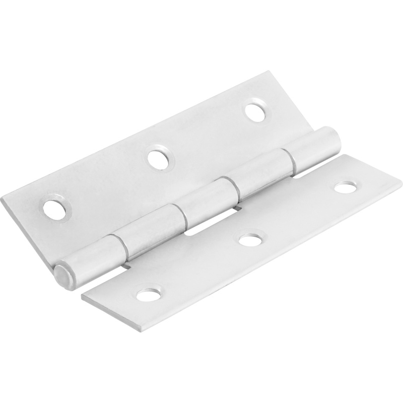 Úzký závěs, bílý, práškový nástřik, 80 mm x 42 mm