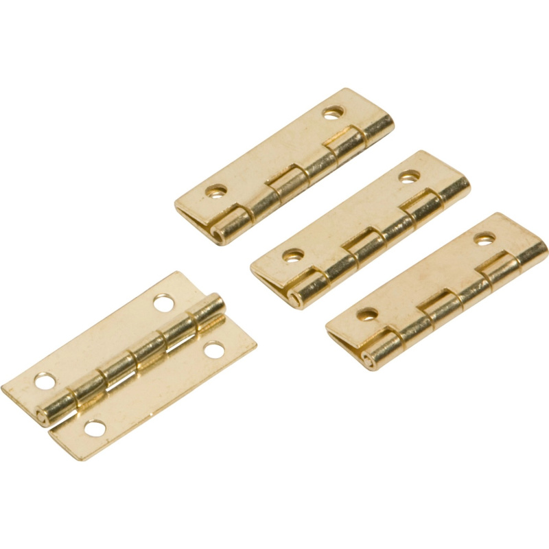 Kazetový závěs, 40 mm x 25 mm, pomosazený, 4 ks