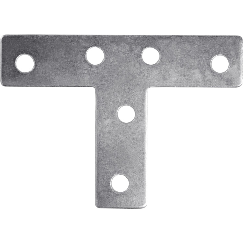Plochý spojovací úhelník ve tvaru T, pozinkovaný, 70 mm x 35 mm x 15 mm