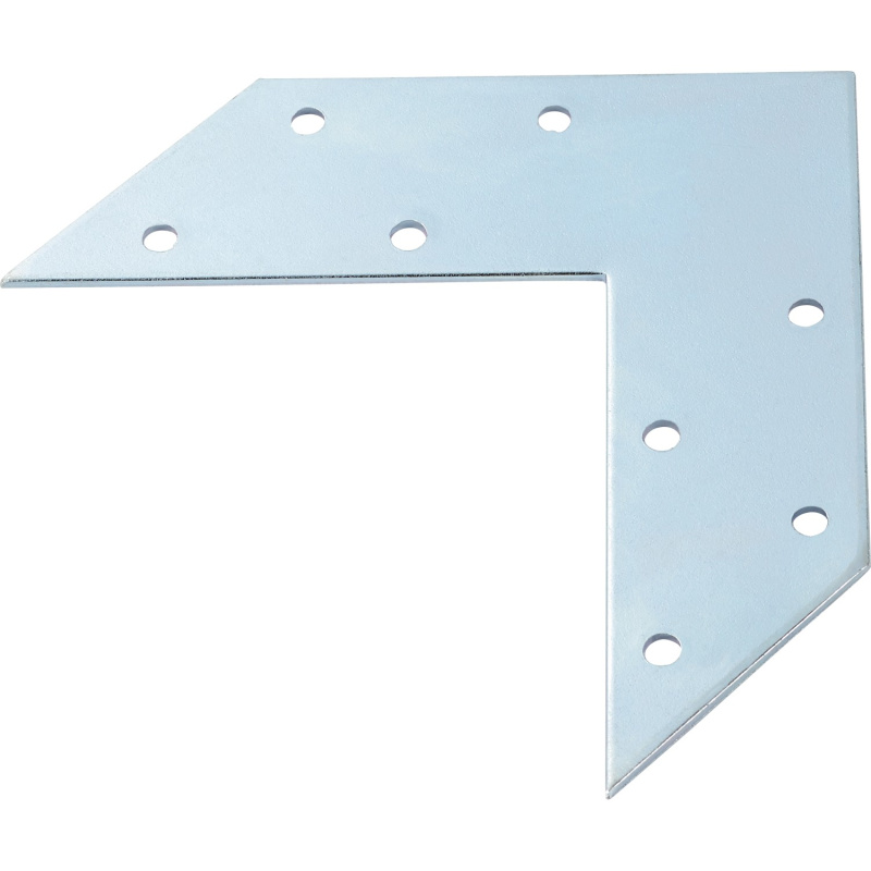 Rohový spojovací úhelník pozinkovaný stříbrný 120 mm x 120 mm x 35 mm