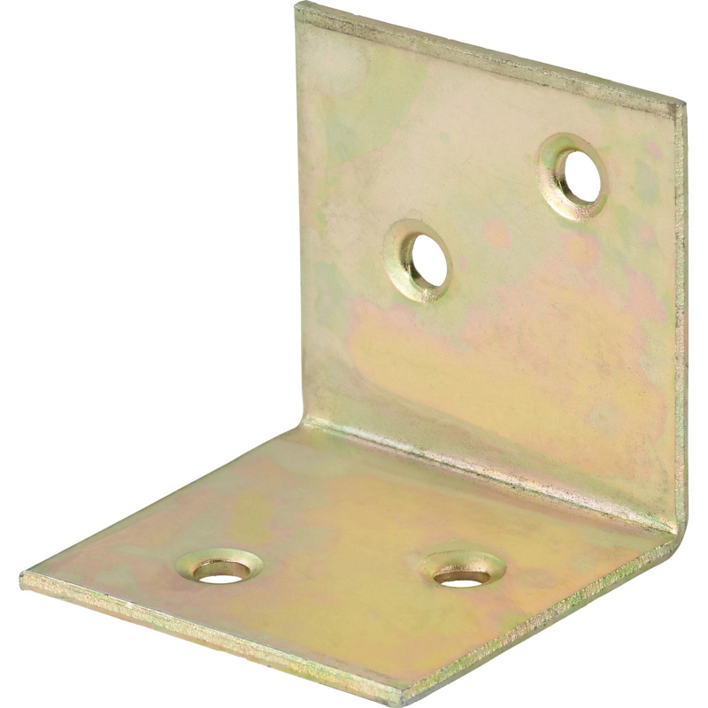 Široký úhelník, žlutě pozinkovaný, 40 mm x 40 mm x 40 mm