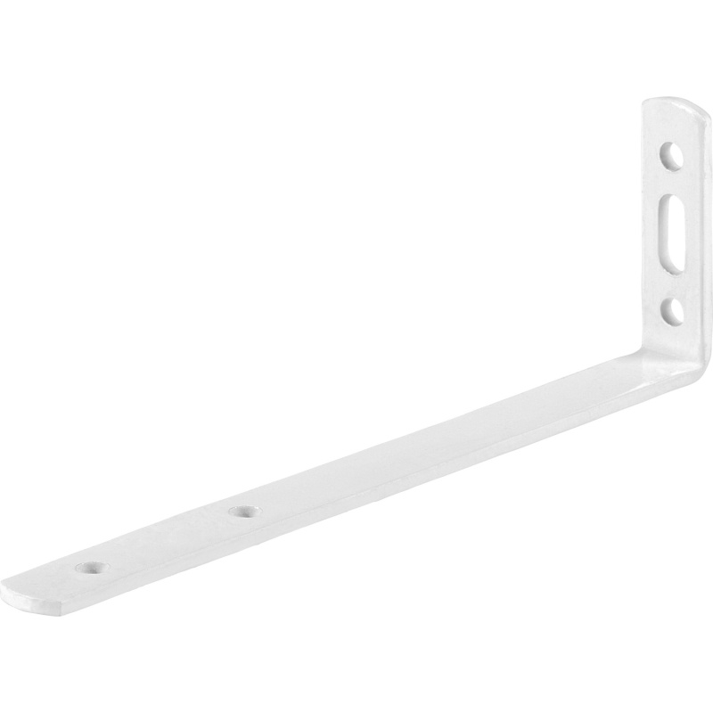 Záclonový úhelník, bílý, práškový nástřik, 120 mm x 55 mm x 17 mm