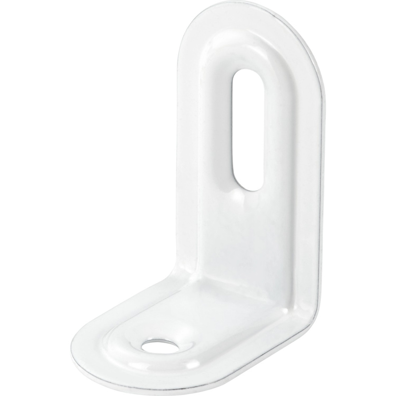 Nastavitelný úhelník, bílý, práškový nástřik, 39 mm x 28 mm x 22 mm