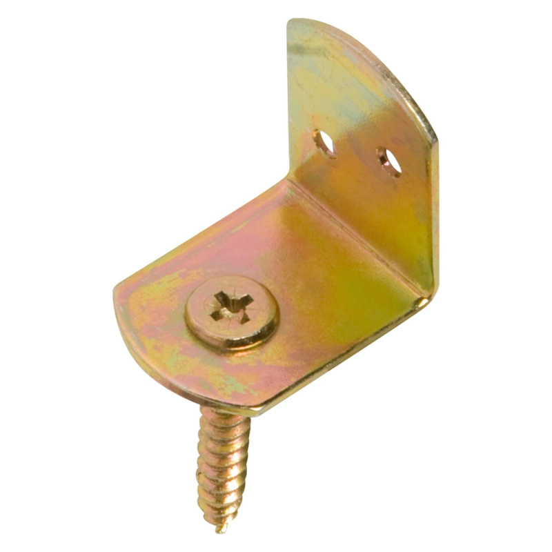 Kování k pletenému plotu žlutě pozinkované 38 mm x 38 mm x 30 mm