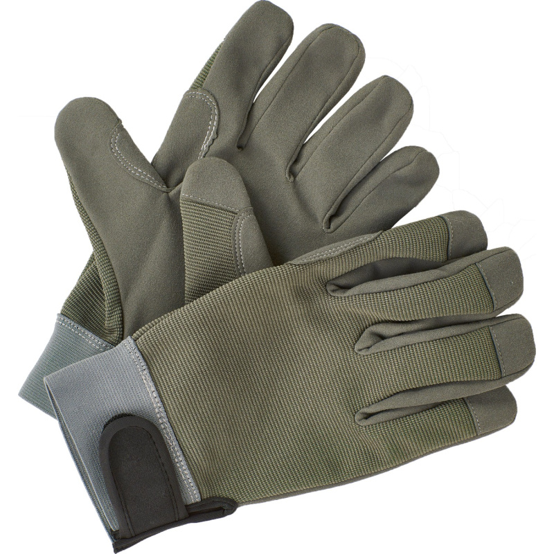 LUX Zahradní rukavice olivově zelená, vel. 8