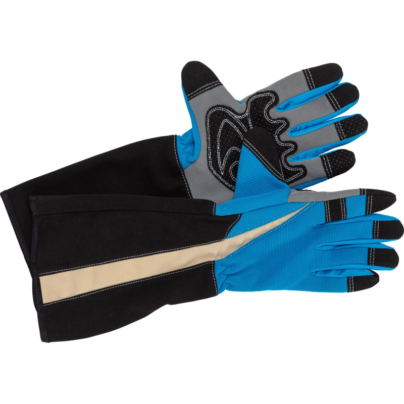 Rukavice na stříhání růží s nopky, modrá, vel. 10