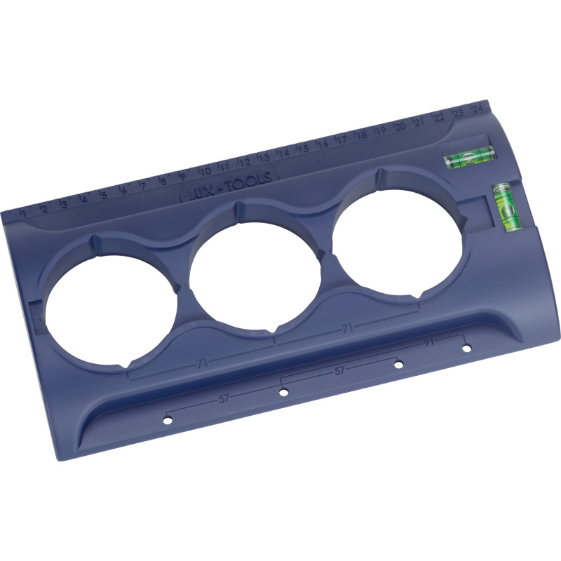LUX-TOOLS Šablona k instalaci zásuvek pro suchou výstavbu Classic, pr. 68 mm