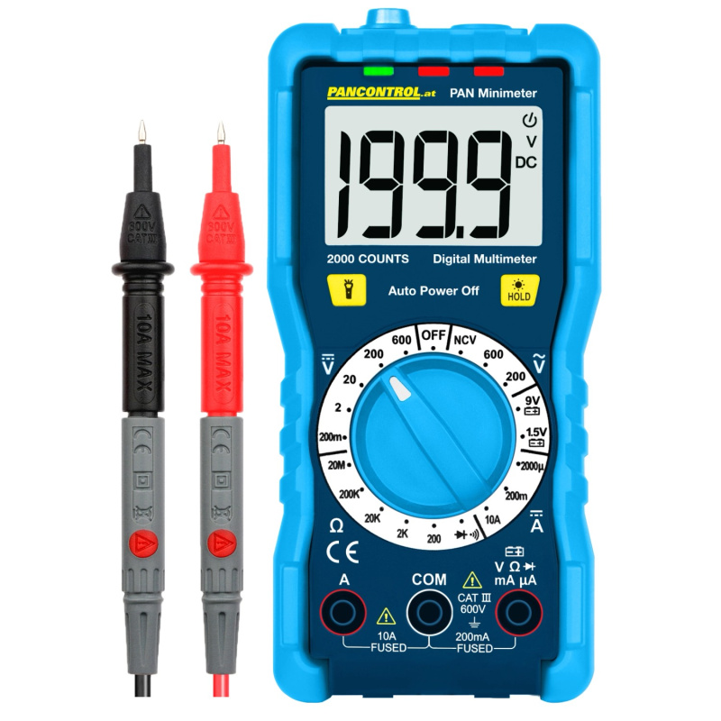 Pancontrol Kompaktní digitální multimetr PAN Minimeter CAT III 600V