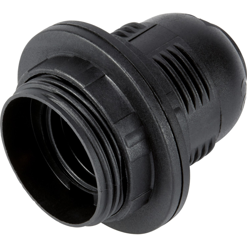 OBI Objímka žárovky E27 černá