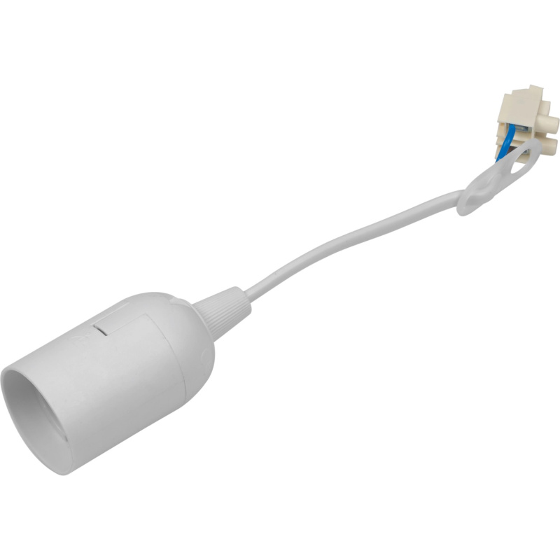 Objímka žárovky E27, bílá