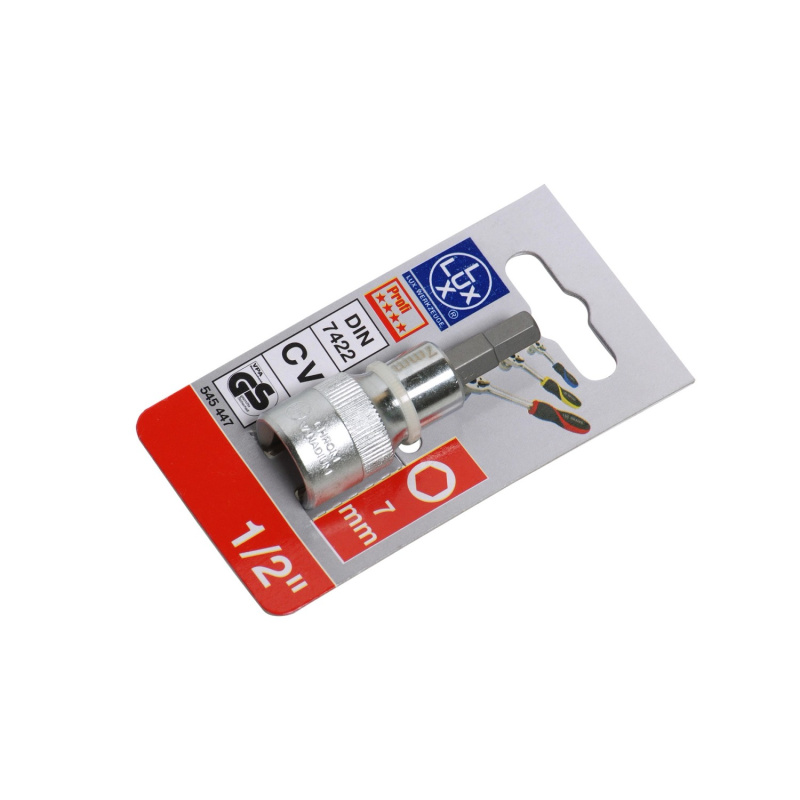 LUX Nástrčný klíč s bitem Hex Comfort, 7 mm