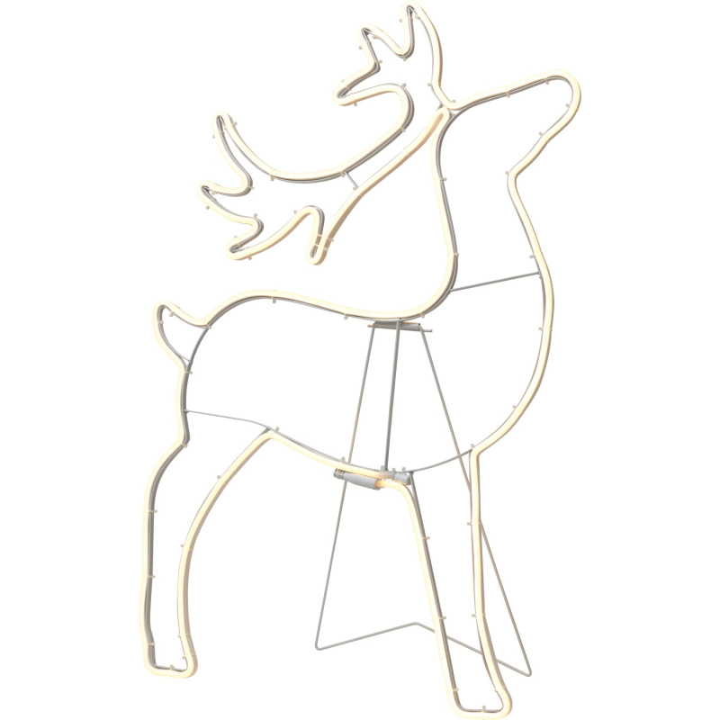 LED vánoční sob 441x LED teplá bílá, transparentní kabel, IP44, 83 x 53 cm