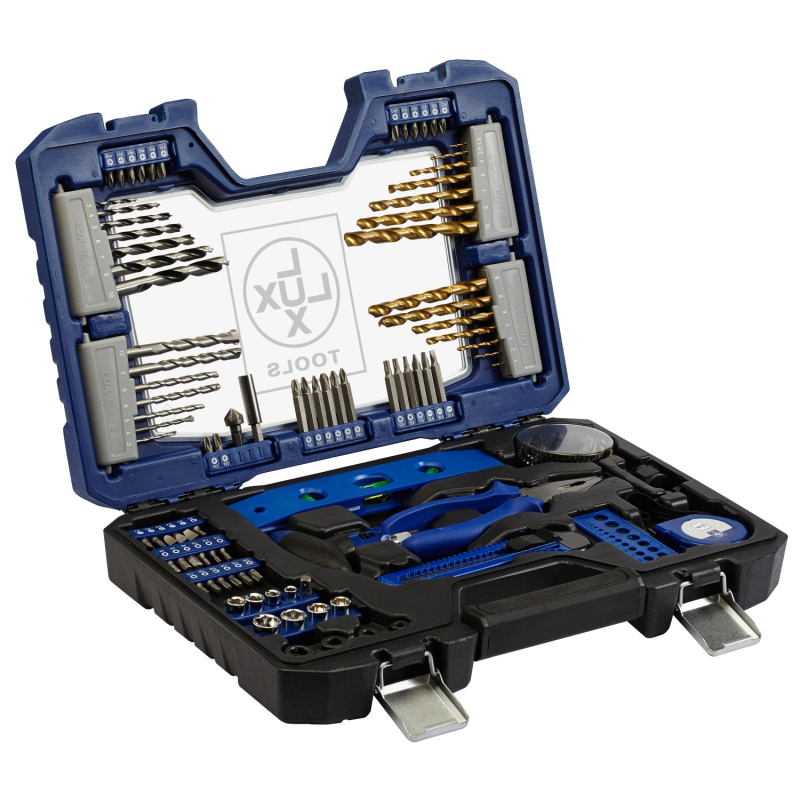 LUX Sada vrtáků bitů a nářadí 100dílná