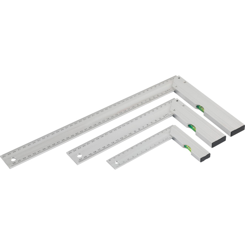 BWO Sada úhelníků s integrovanou vodováhou 3dílná