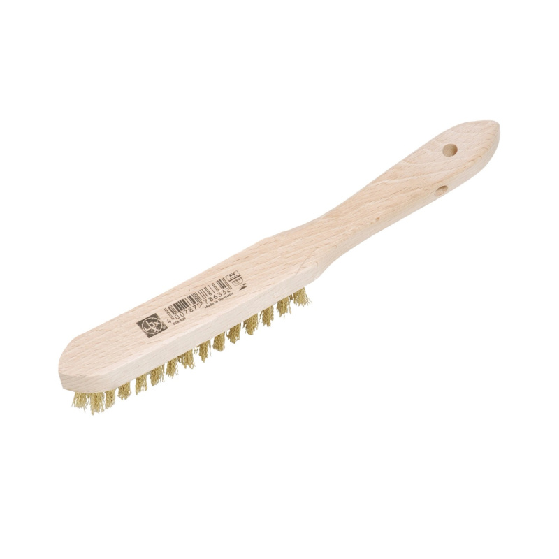 LUX Drátěný kartáč mosazný 3řadý