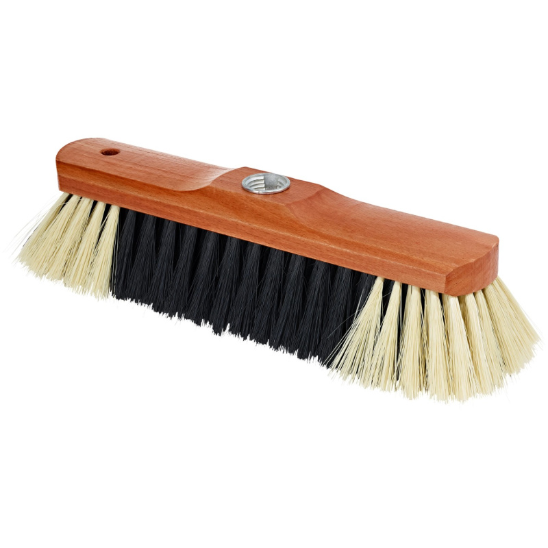 LUX Interiérový smeták lakované dřevo směs štětin kovový závit