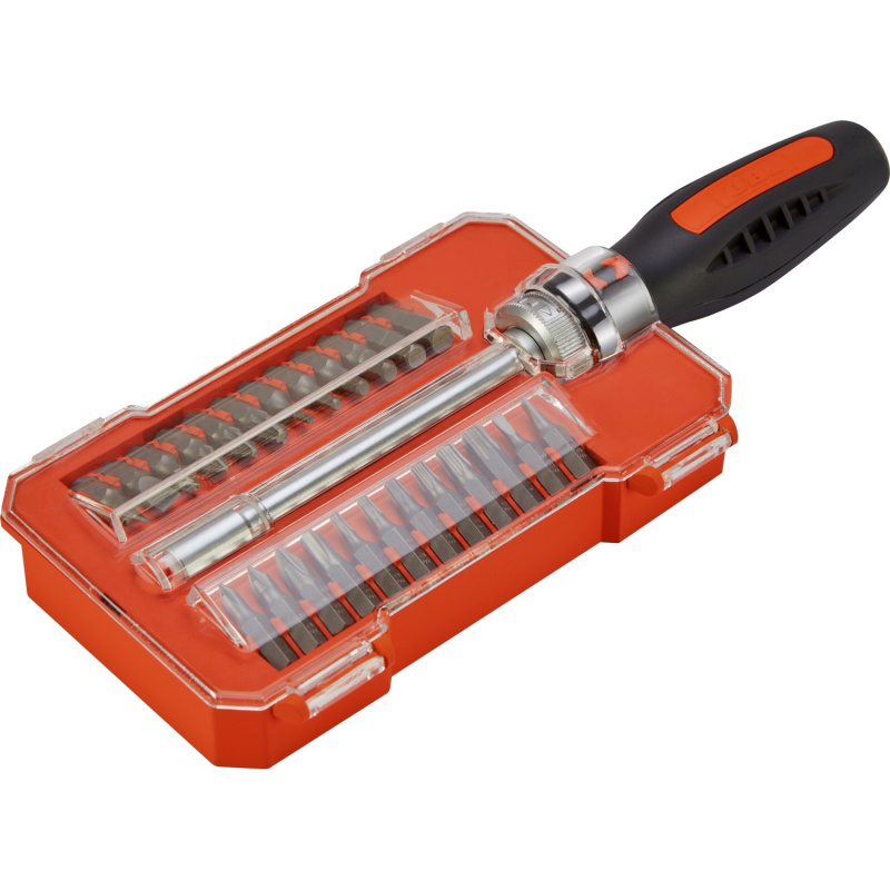 OBI Sada bitů s ráčnovým šroubovákem, 26dílná