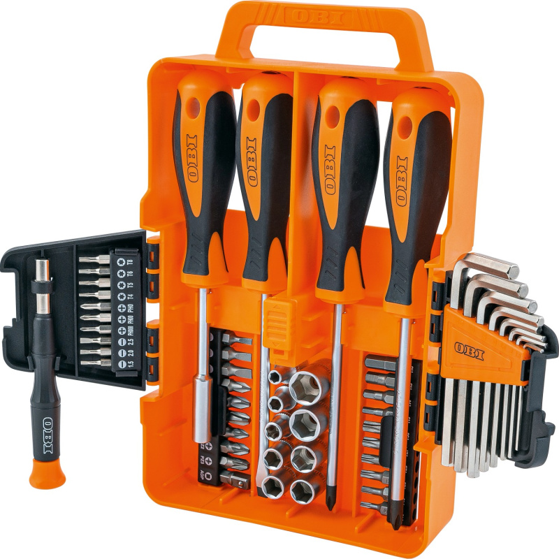 OBI Sada šroubováků a bitů Basic, 52dílná