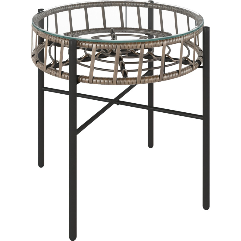 BWO Zahradní odkládací stolek Palhoca pr. 46 x 42 cm