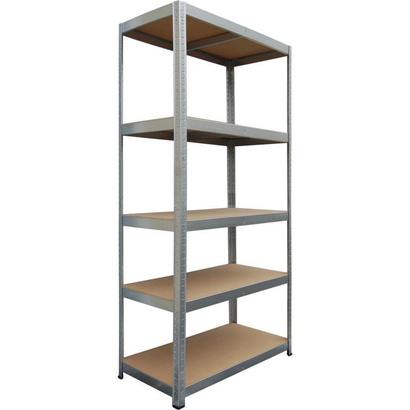 OBI Kovový policový regál vysokozátěžový 5 polic max. 875 kg, 180 x 90 x 40 cm