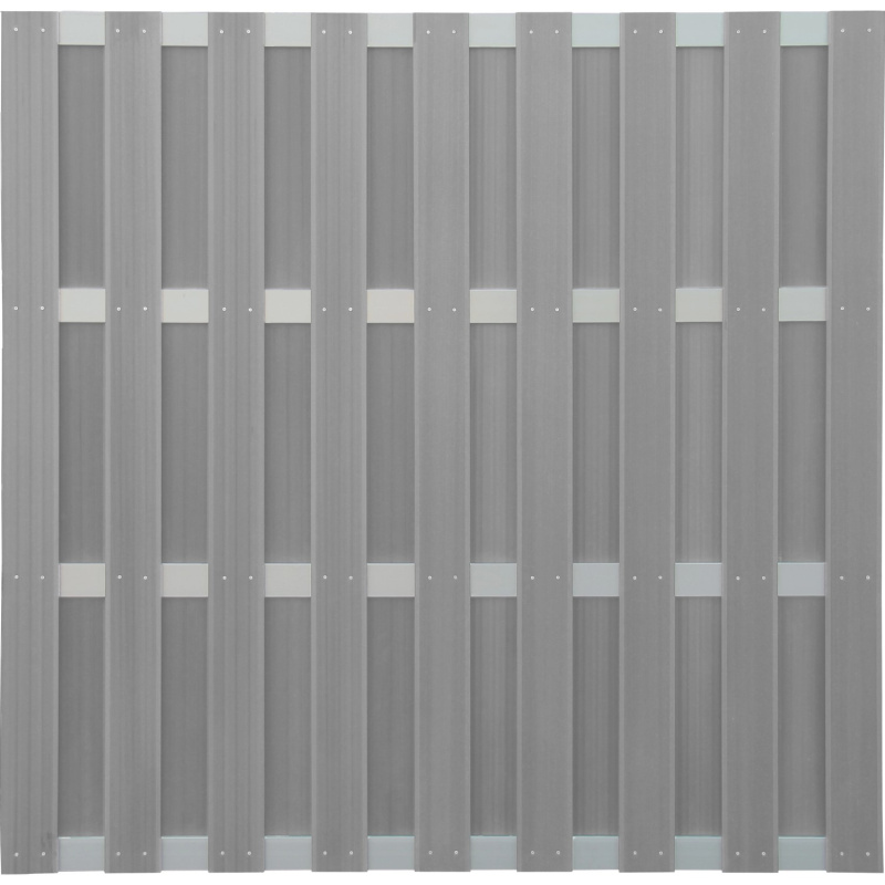 OBI Plotový prvek WPC/ALU světle šedý 180 x 180 cm