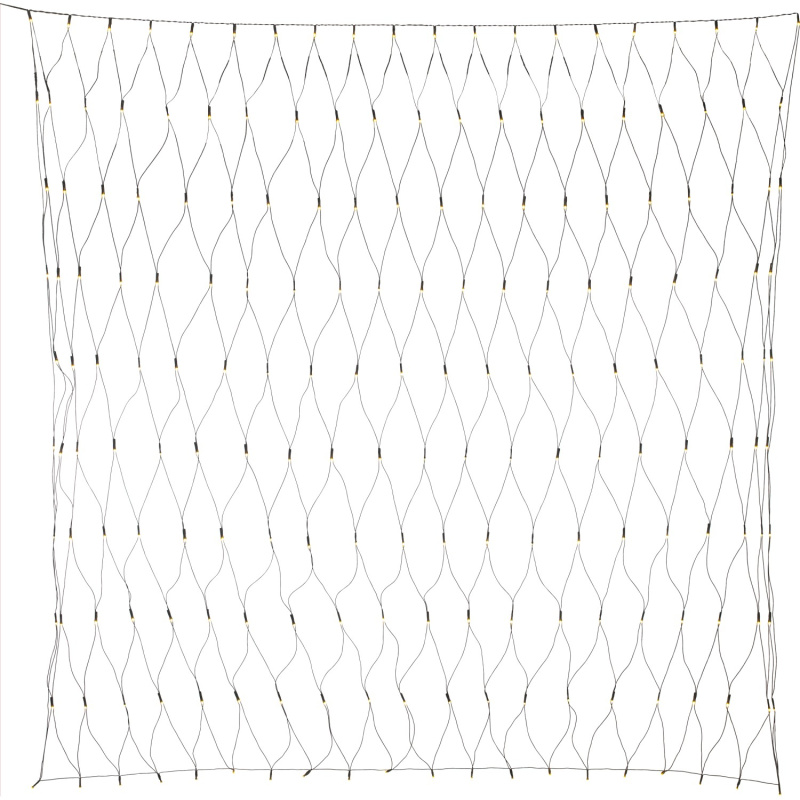 VLC LED světelná síť 200x LED teplá bílá, IP44, 200 x 200 cm