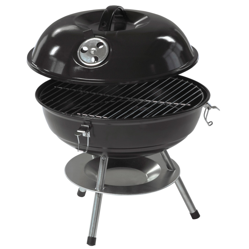 CMI Kotlový gril na dřevěné uhlí mini černý