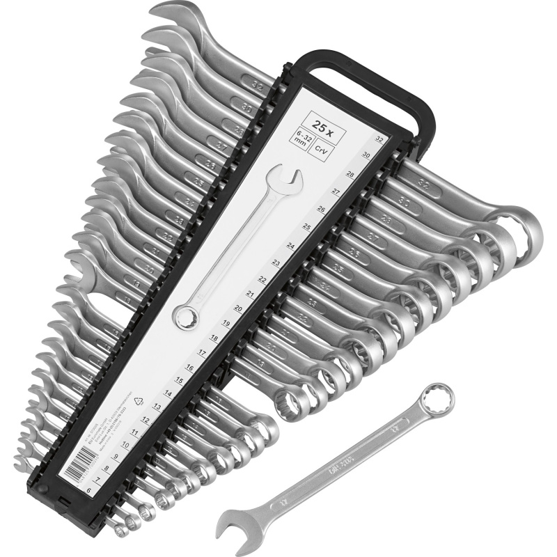 Sada očkoplochých klíčů, 25dílná, 6 mm až 32 mm