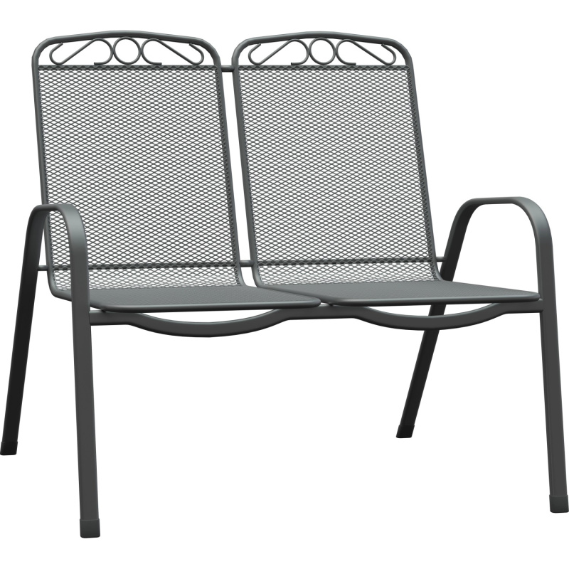 VLC Stohovatelná zahradní lavička Sacramento šedá 98 x 70 x 101 cm