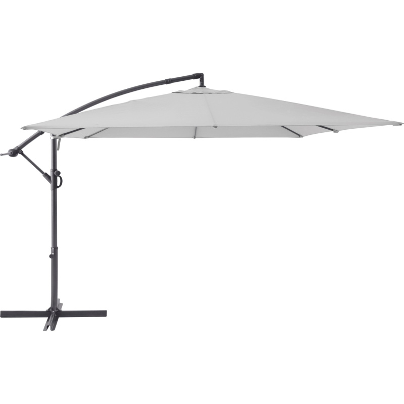 OBI Závěsný slunečník Alvarado stříbrnošedý 300 x 300 cm