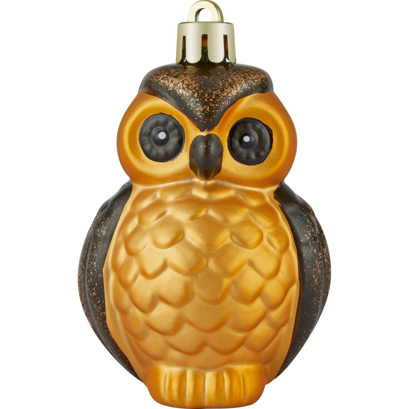 Dekorace na vánoční stromeček sova, 4 ks