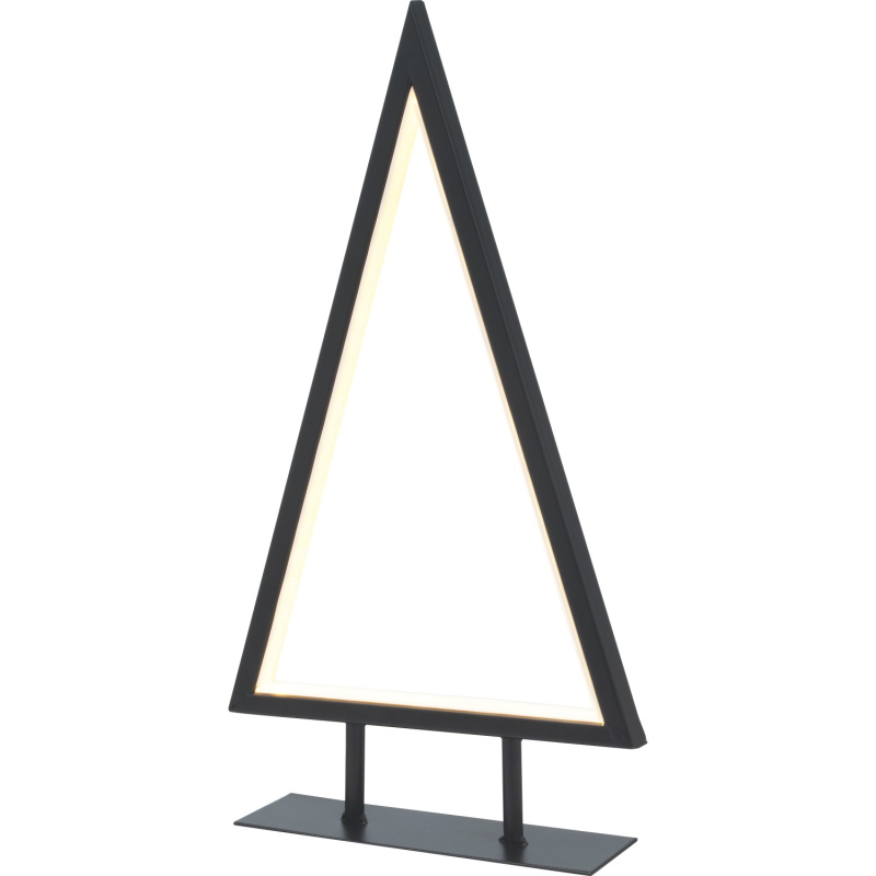 VLC Vánoční dekorace vánoční stromeček 60 x LED teplá bílá, černá, 43 x 23 x 7cm