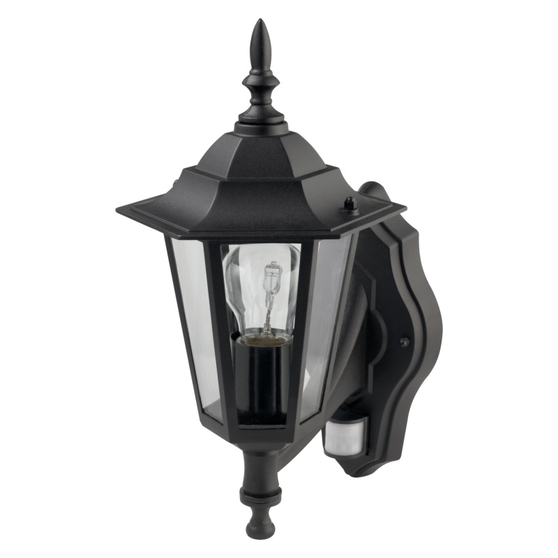 OBI Venkovní svítidlo MOLINELLA SENZOR černé 1xE27 max.60W IP44 36x25cm