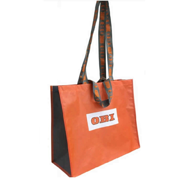 OBI Nákupní taška z recyklovaných materiálů, oranžová, 43 x 37 cm