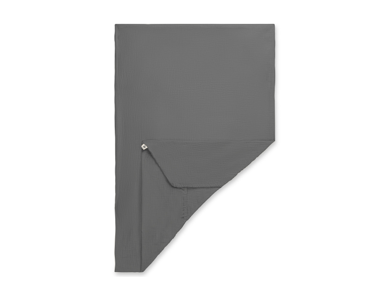 Hauck Měkké napínací prostěradlo 120x60, mušelín, dark grey