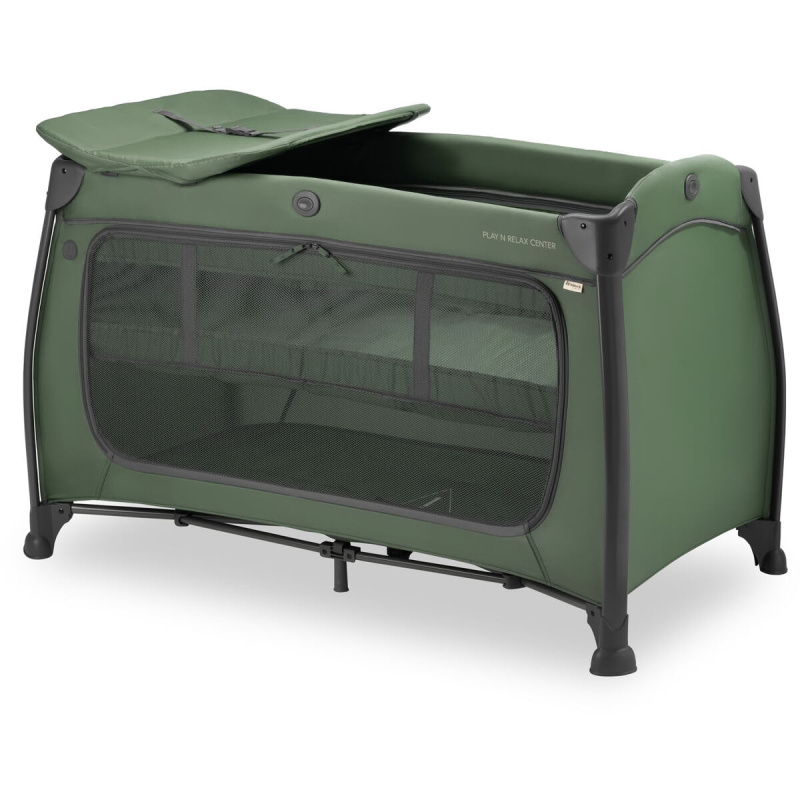 Hauck Cestovní postýlka s pultem Play N Relax Center Dark Green