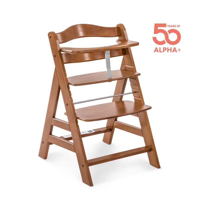 Hauck Alpha+  dřevená židle, walnut