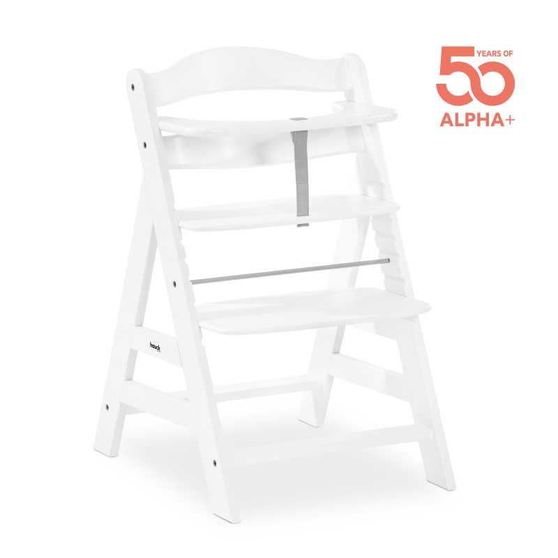 Hauck Alpha+  dřevená židle, white