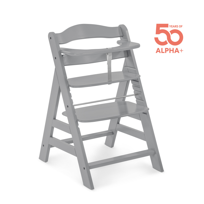 Hauck Alpha+  dřevená židle, grey