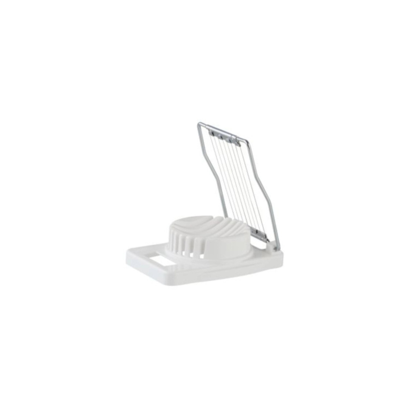 Kráječ na vejce plastový bílý