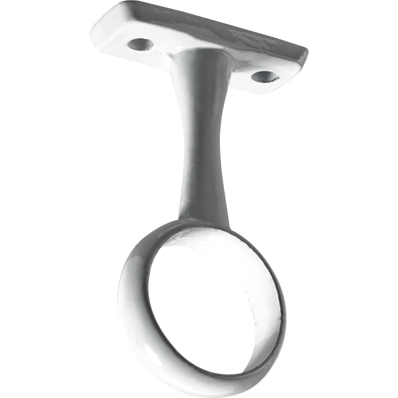 Hettich Středový držák kulatých šatních tyčí pr. 25 mm bílá