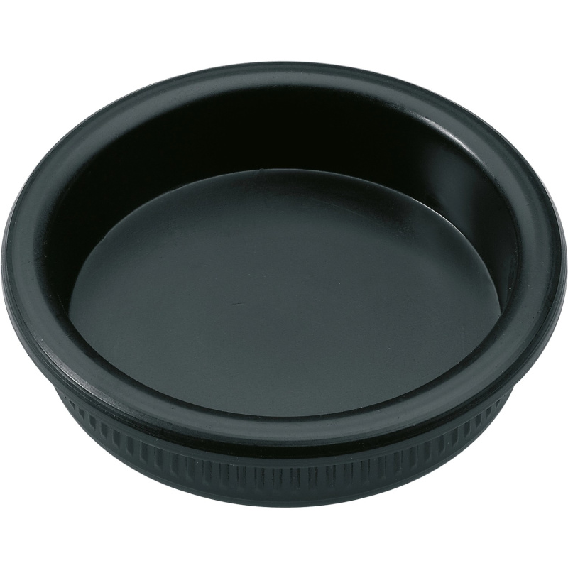 Hettich Plastový zápustný úchyt na posuvné dveře černý pr. 35/40 x 8,5 mm, 2 ks