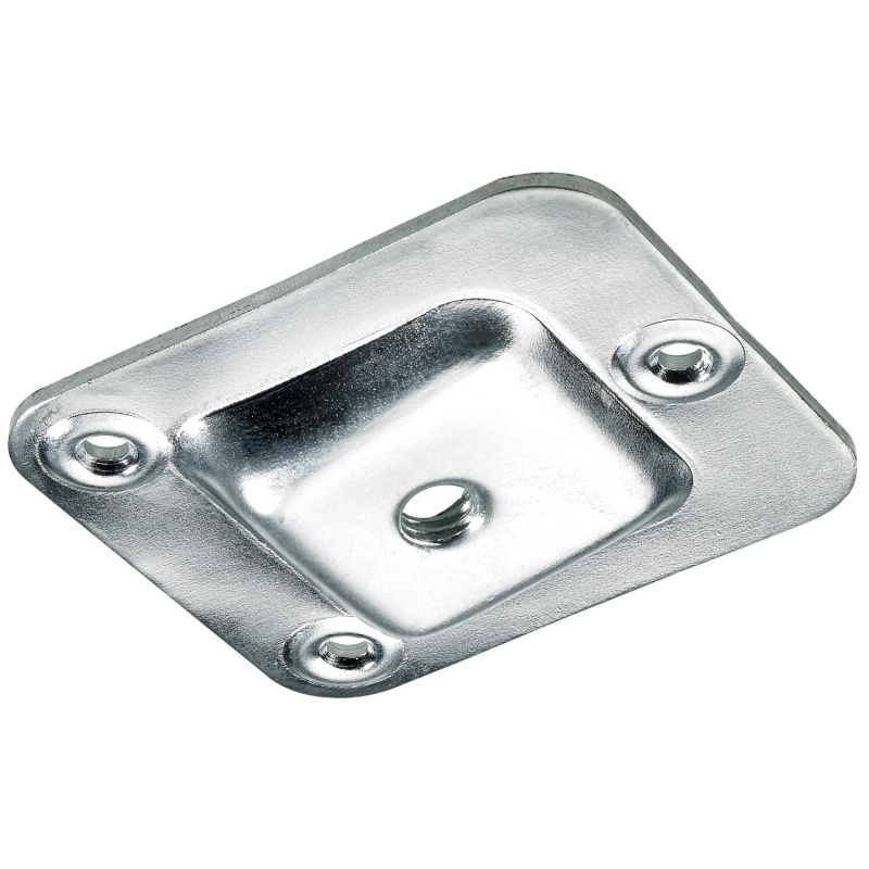 Hettich Montážní deska nohy stolu 58 x 67 mm 10° pozinkovaná